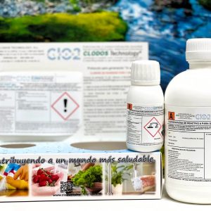 Kit de cloruro de dioxígeno Clodos para uso a pequeña escala, desinfección segura de agua y alimentos.